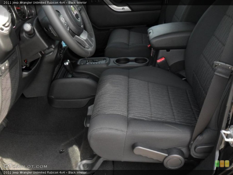 Black Interior Photo for the 2011 Jeep Wrangler Unlimited Rubicon 4x4 #48252837