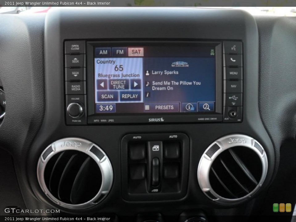 Black Interior Controls for the 2011 Jeep Wrangler Unlimited Rubicon 4x4 #48252876