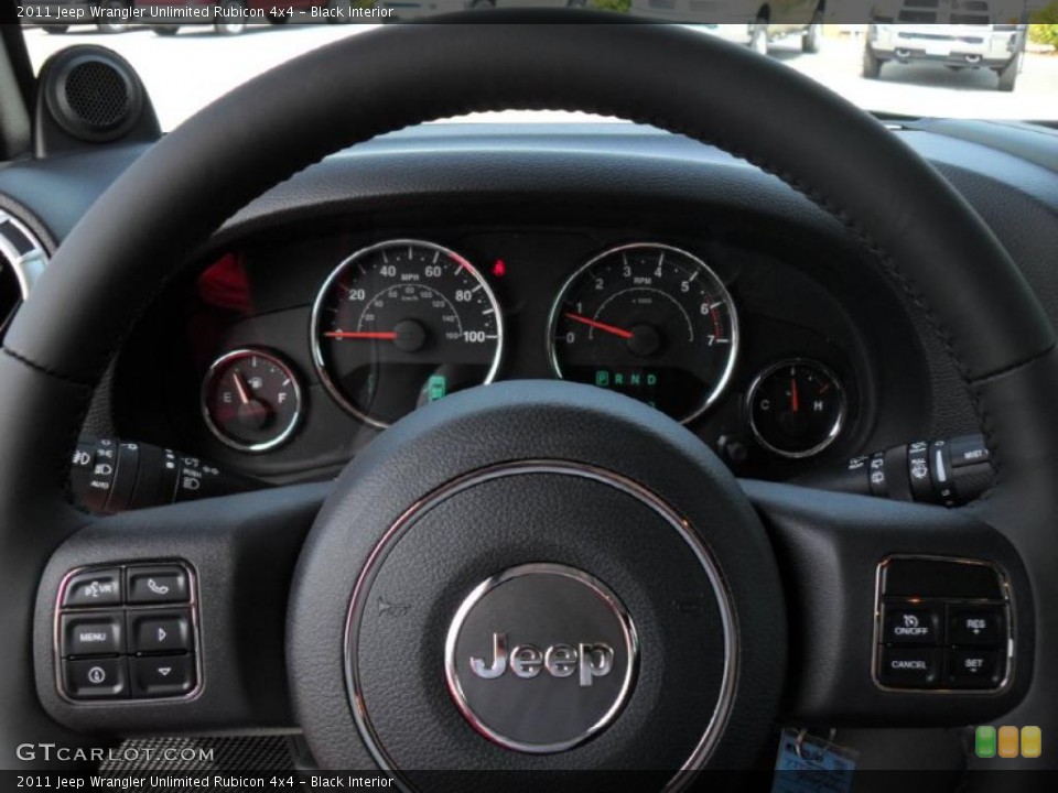 Black Interior Gauges for the 2011 Jeep Wrangler Unlimited Rubicon 4x4 #48252894