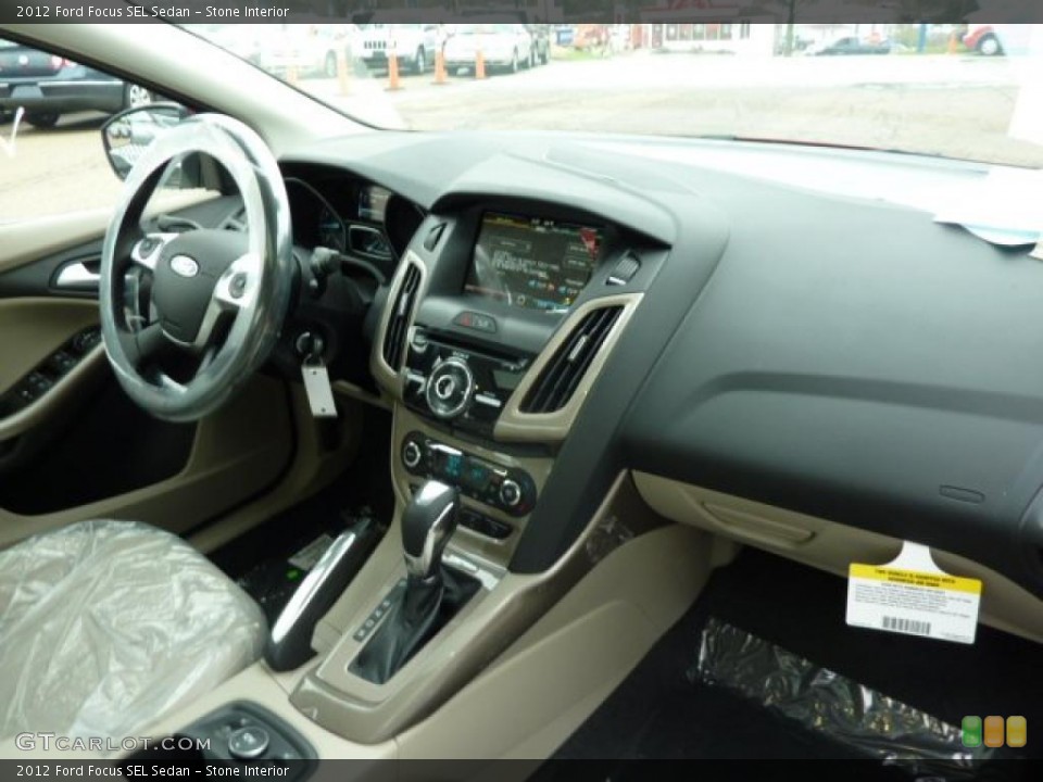 Stone Interior Dashboard for the 2012 Ford Focus SEL Sedan #48253224