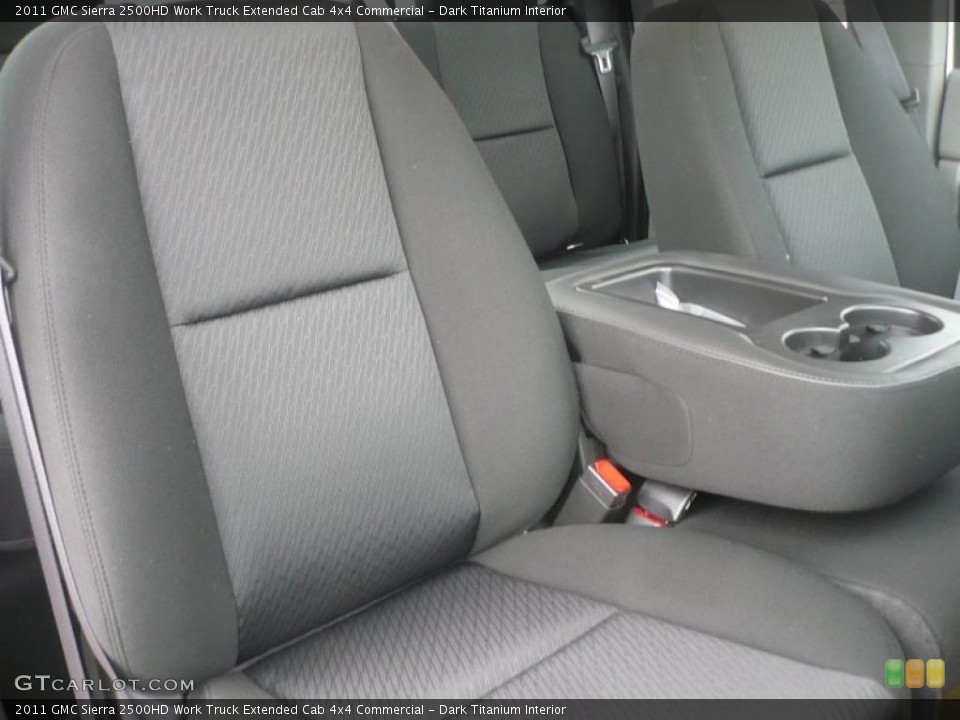 Dark Titanium Interior Photo for the 2011 GMC Sierra 2500HD Work Truck Extended Cab 4x4 Commercial #48254703