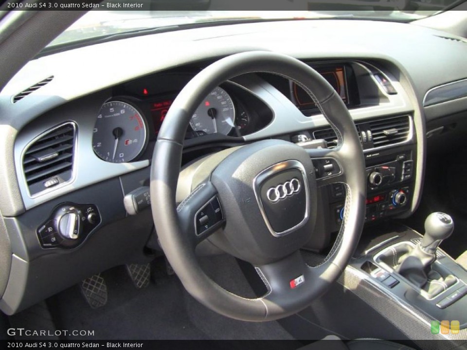 Black Interior Steering Wheel for the 2010 Audi S4 3.0 quattro Sedan #48254958