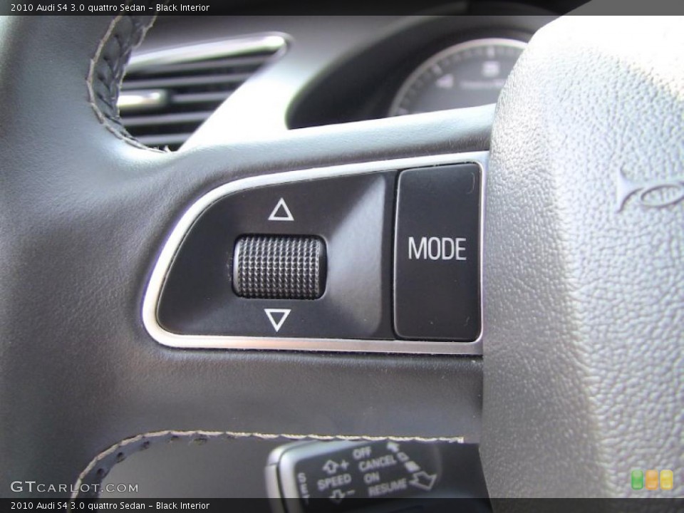 Black Interior Controls for the 2010 Audi S4 3.0 quattro Sedan #48254967