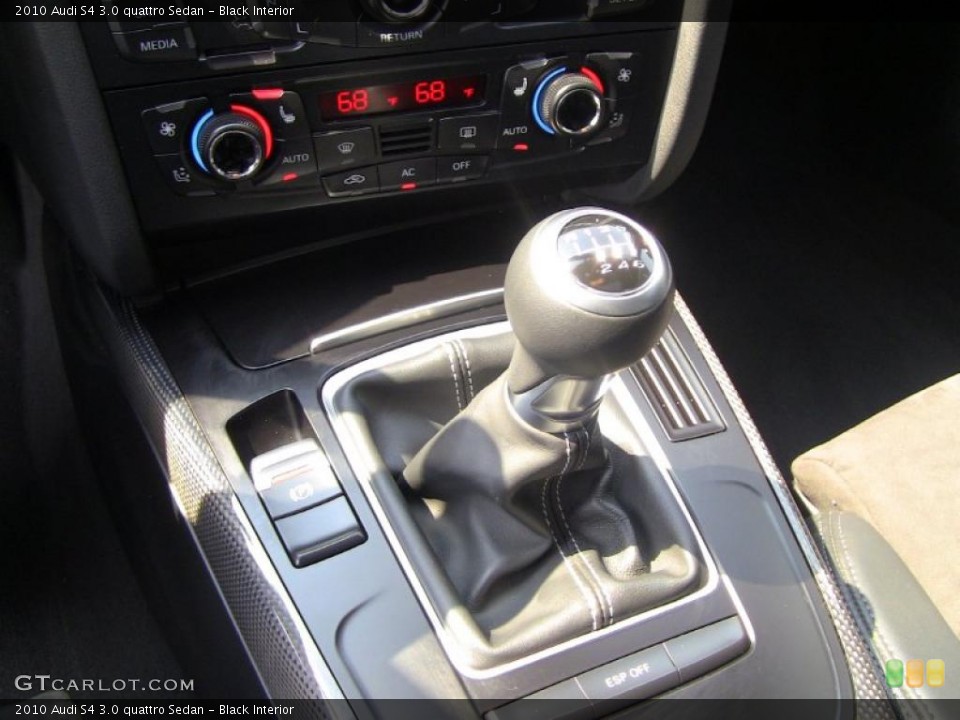 Black Interior Transmission for the 2010 Audi S4 3.0 quattro Sedan #48254994