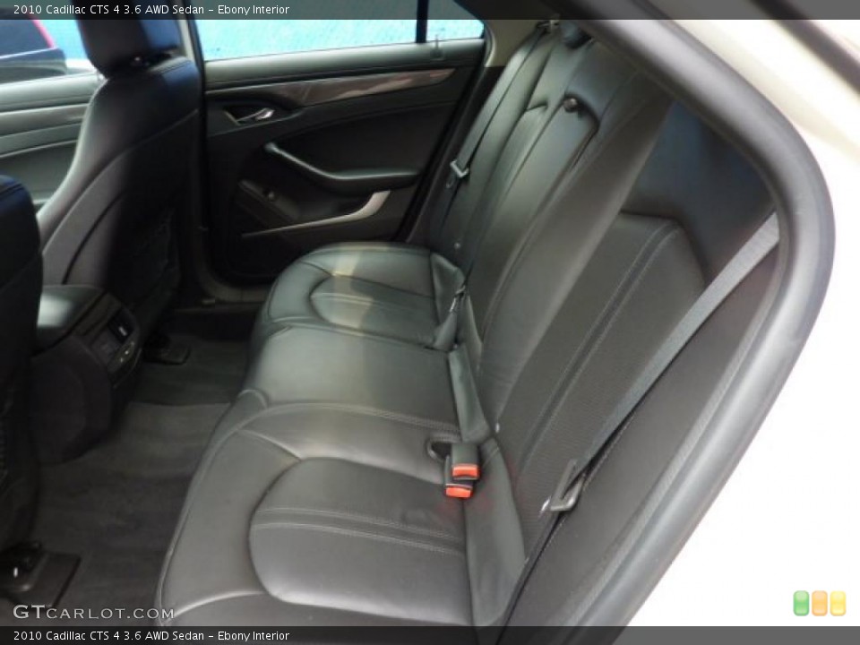 Ebony Interior Photo for the 2010 Cadillac CTS 4 3.6 AWD Sedan #48255798