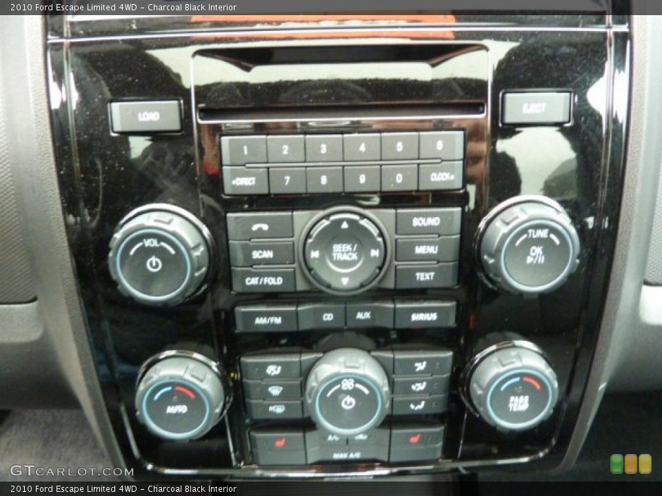Charcoal Black Interior Controls for the 2010 Ford Escape Limited 4WD #48257700