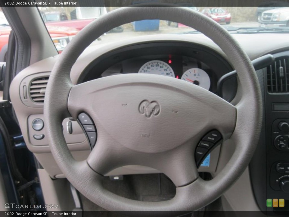 Taupe Interior Steering Wheel for the 2002 Dodge Caravan SE #48257994