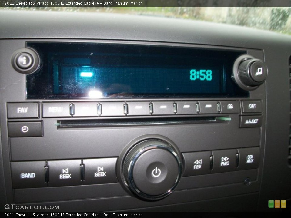 Dark Titanium Interior Controls for the 2011 Chevrolet Silverado 1500 LS Extended Cab 4x4 #48259440