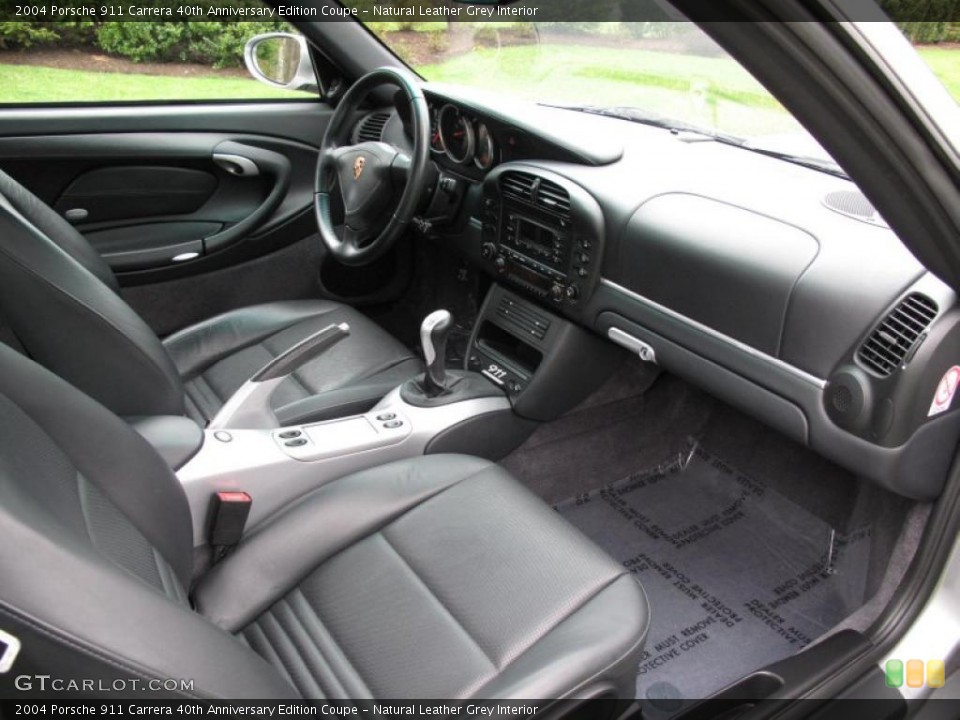 Natural Leather Grey Interior Dashboard for the 2004 Porsche 911 Carrera 40th Anniversary Edition Coupe #48259815