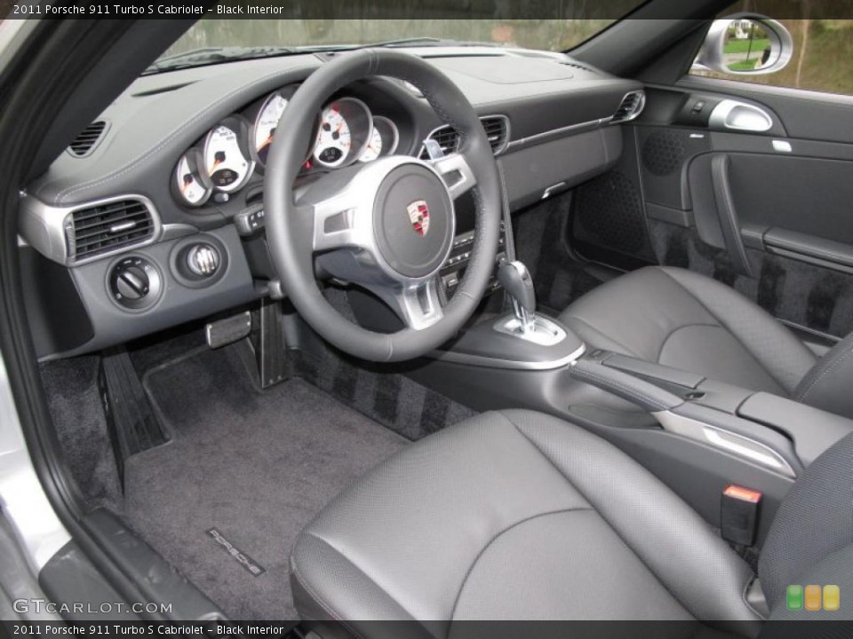 Black Interior Prime Interior for the 2011 Porsche 911 Turbo S Cabriolet #48259974