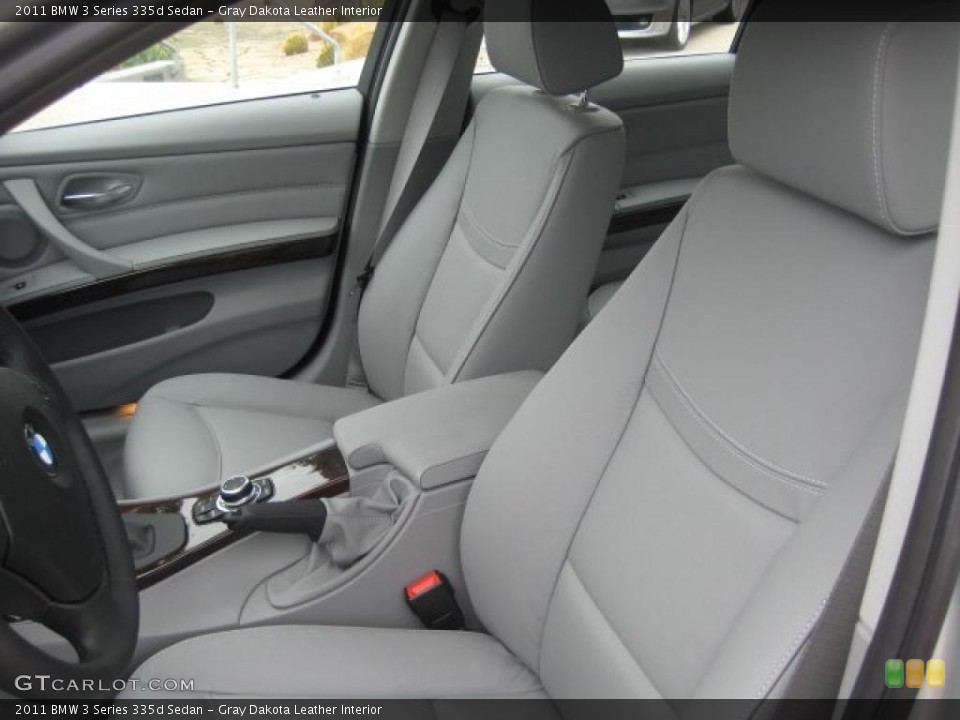 Gray Dakota Leather Interior Photo for the 2011 BMW 3 Series 335d Sedan #48262179
