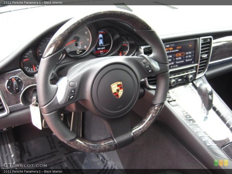 Black Interior Steering Wheel for the 2011 Porsche Panamera S #48262284