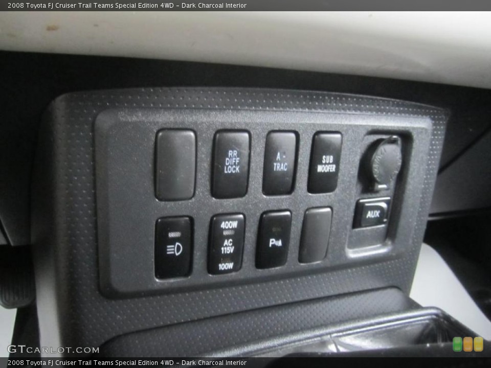 Dark Charcoal Interior Controls for the 2008 Toyota FJ Cruiser Trail Teams Special Edition 4WD #48262332