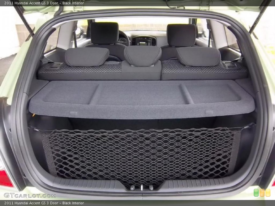 Black Interior Trunk for the 2011 Hyundai Accent GS 3 Door #48262926