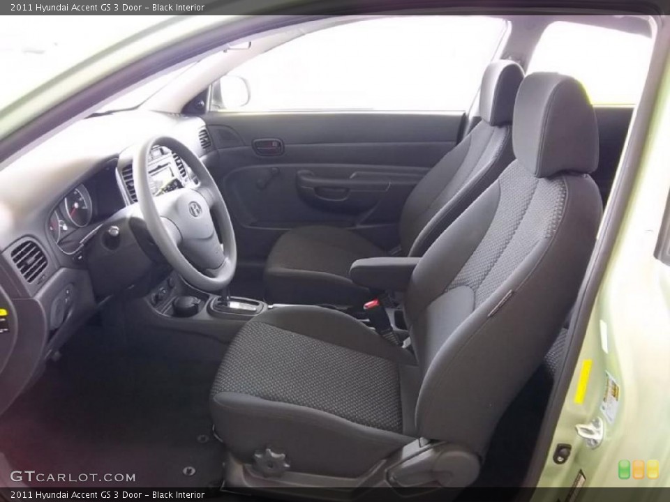 Black Interior Photo for the 2011 Hyundai Accent GS 3 Door #48262950