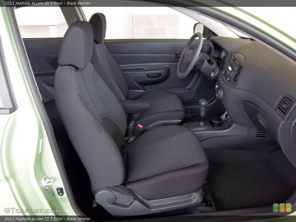 Black Interior Photo for the 2011 Hyundai Accent GS 3 Door #48263007