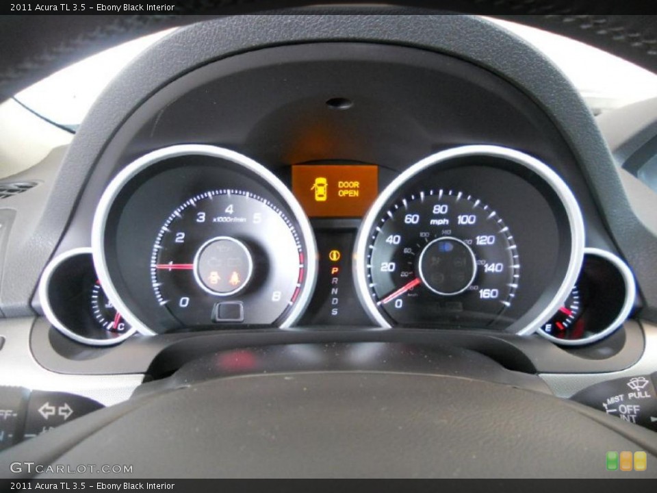 Ebony Black Interior Gauges for the 2011 Acura TL 3.5 #48264573