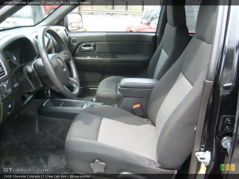 Ebony Interior Photo for the 2008 Chevrolet Colorado LT Crew Cab 4x4 #48264606