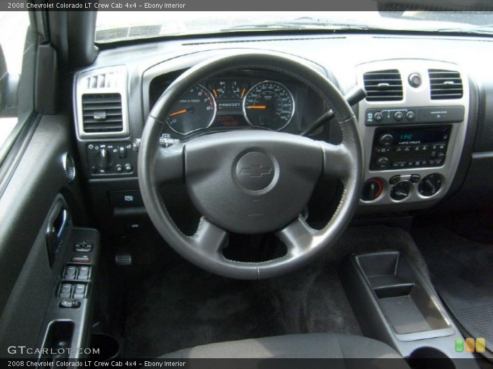 Ebony Interior Dashboard for the 2008 Chevrolet Colorado LT Crew Cab 4x4 #48264627