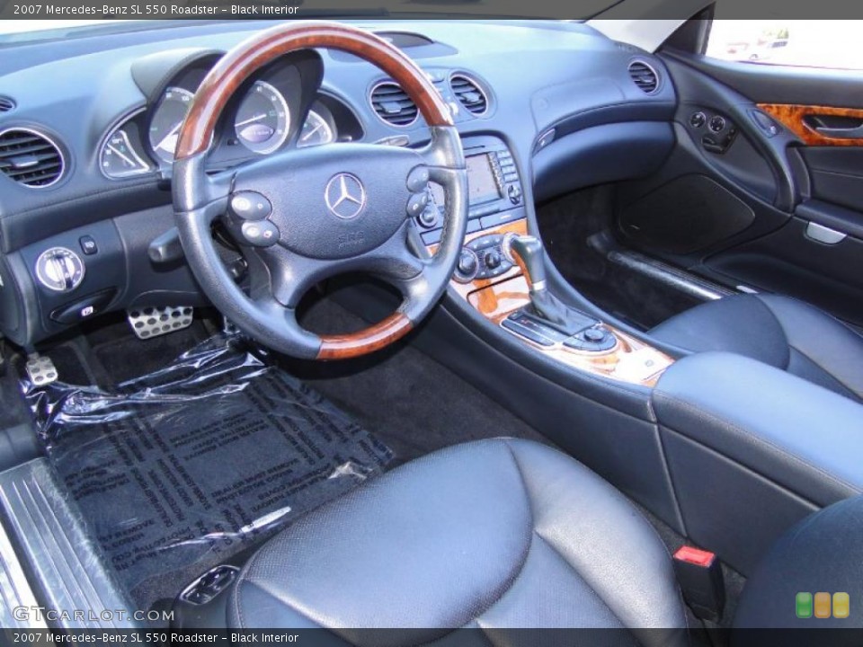 Black Interior Dashboard for the 2007 Mercedes-Benz SL 550 Roadster #48264780