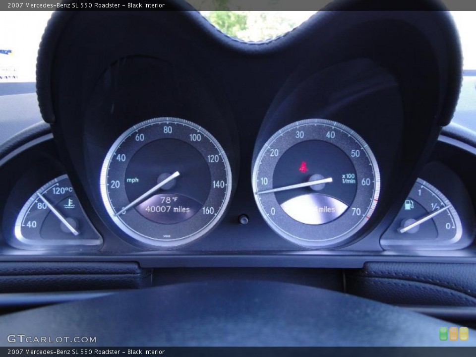 Black Interior Gauges for the 2007 Mercedes-Benz SL 550 Roadster #48264804