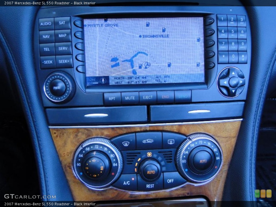 Black Interior Navigation for the 2007 Mercedes-Benz SL 550 Roadster #48264825