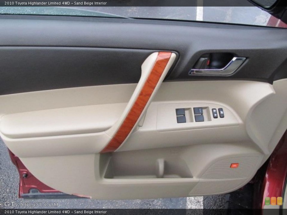 Sand Beige Interior Door Panel for the 2010 Toyota Highlander Limited 4WD #48265647