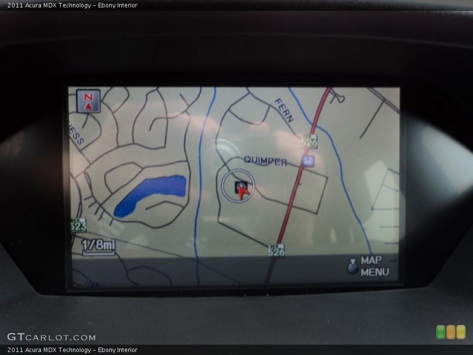 Ebony Interior Navigation for the 2011 Acura MDX Technology #48266673