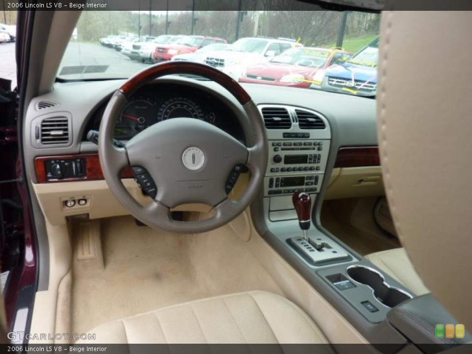 Beige Interior Steering Wheel for the 2006 Lincoln LS V8 #48269944