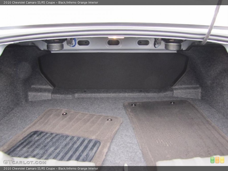 Black/Inferno Orange Interior Trunk for the 2010 Chevrolet Camaro SS/RS Coupe #48270043