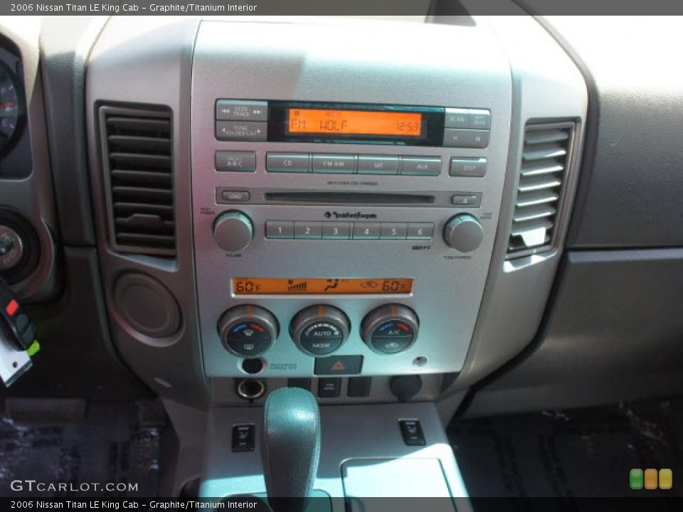 Graphite/Titanium Interior Controls for the 2006 Nissan Titan LE King Cab #48270577