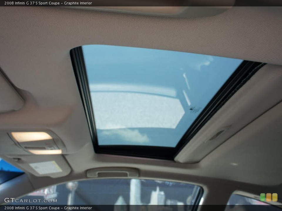 Graphite Interior Sunroof for the 2008 Infiniti G 37 S Sport Coupe #48271189