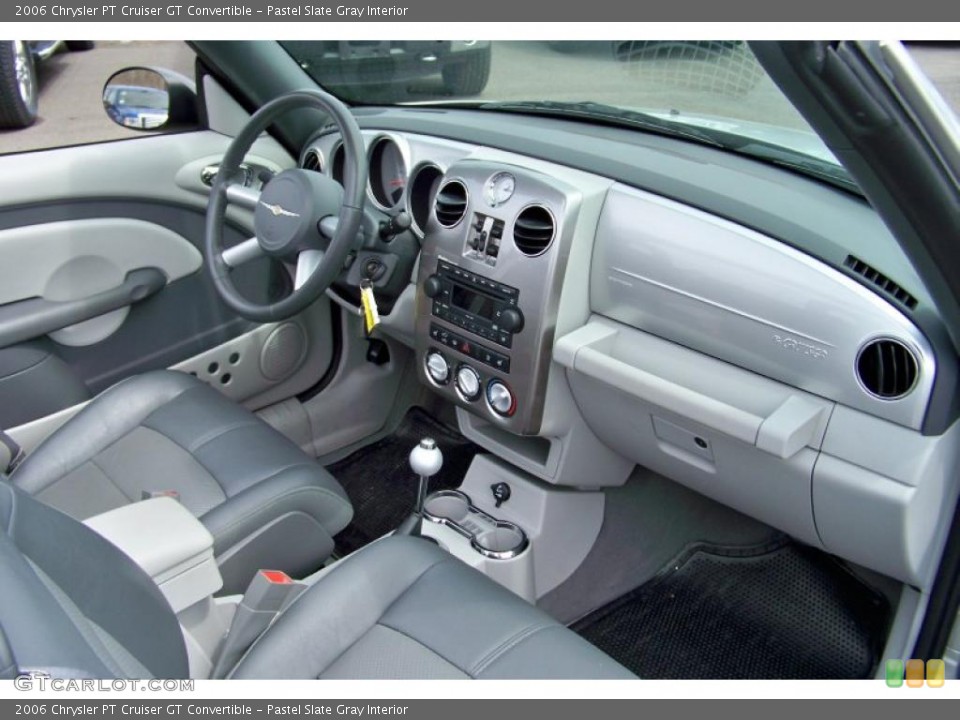 Pastel Slate Gray Interior Dashboard for the 2006 Chrysler PT Cruiser GT Convertible #48272446