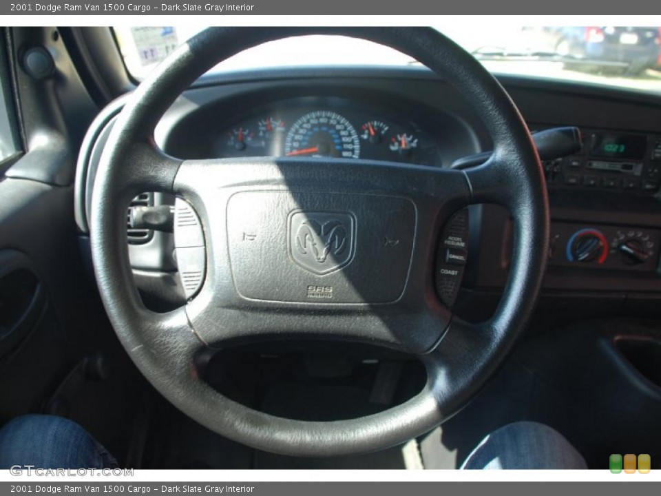 Dark Slate Gray Interior Steering Wheel for the 2001 Dodge Ram Van 1500 Cargo #48272743