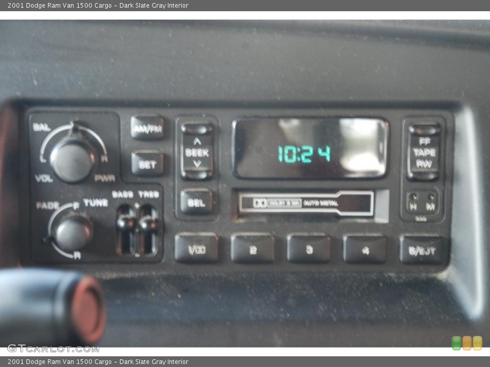 Dark Slate Gray Interior Controls for the 2001 Dodge Ram Van 1500 Cargo #48272818