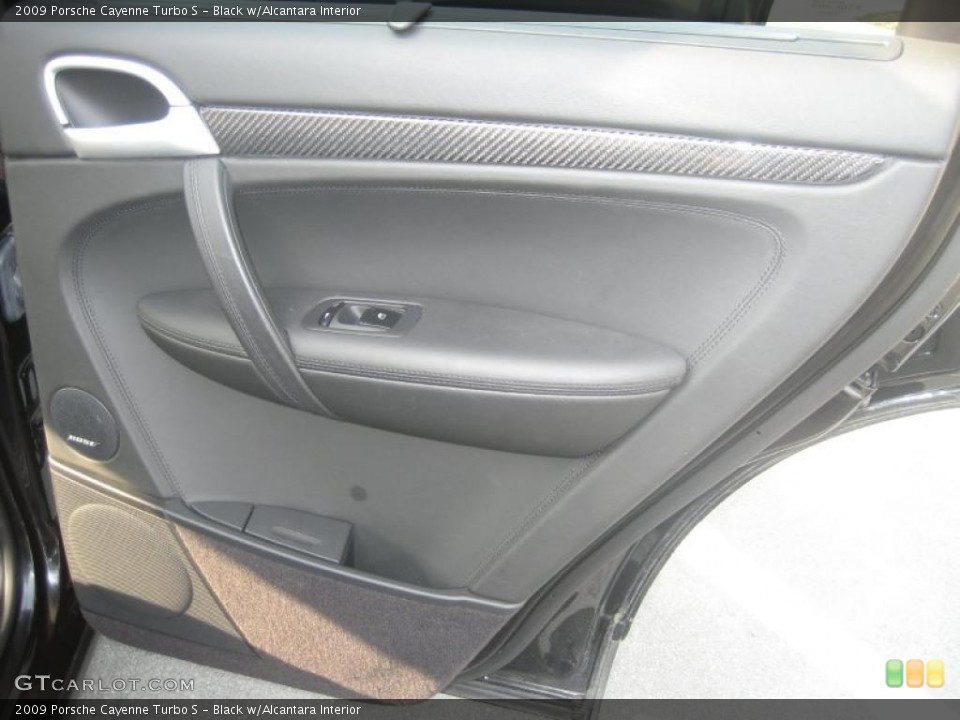 Black w/Alcantara Interior Door Panel for the 2009 Porsche Cayenne Turbo S #48273184