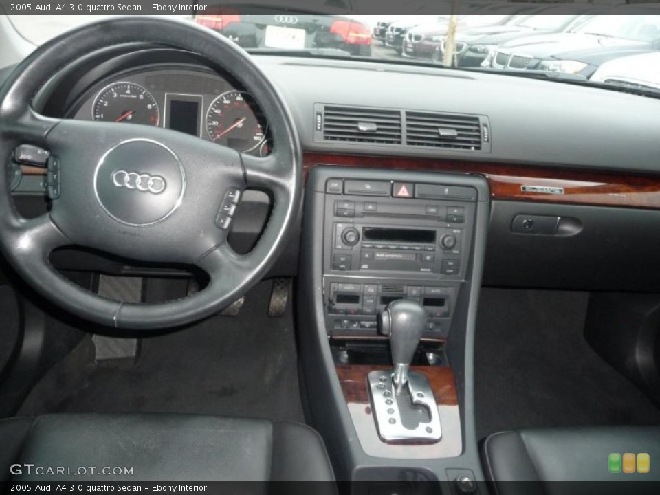 Ebony Interior Dashboard for the 2005 Audi A4 3.0 quattro Sedan #48274510