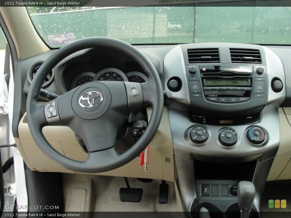 Sand Beige Interior Dashboard for the 2011 Toyota RAV4 I4 #48275359
