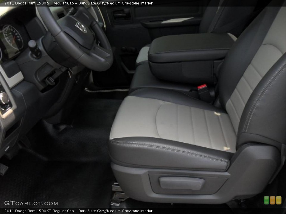 Dark Slate Gray/Medium Graystone Interior Photo for the 2011 Dodge Ram 1500 ST Regular Cab #48275725