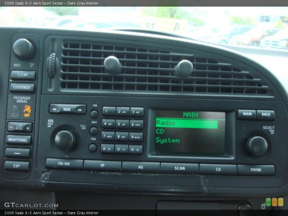 Slate Gray Interior Controls for the 2006 Saab 9-3 Aero Sport Sedan #48277489