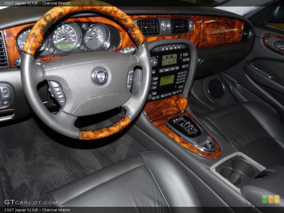 Charcoal Interior Steering Wheel for the 2007 Jaguar XJ XJ8 #48279460