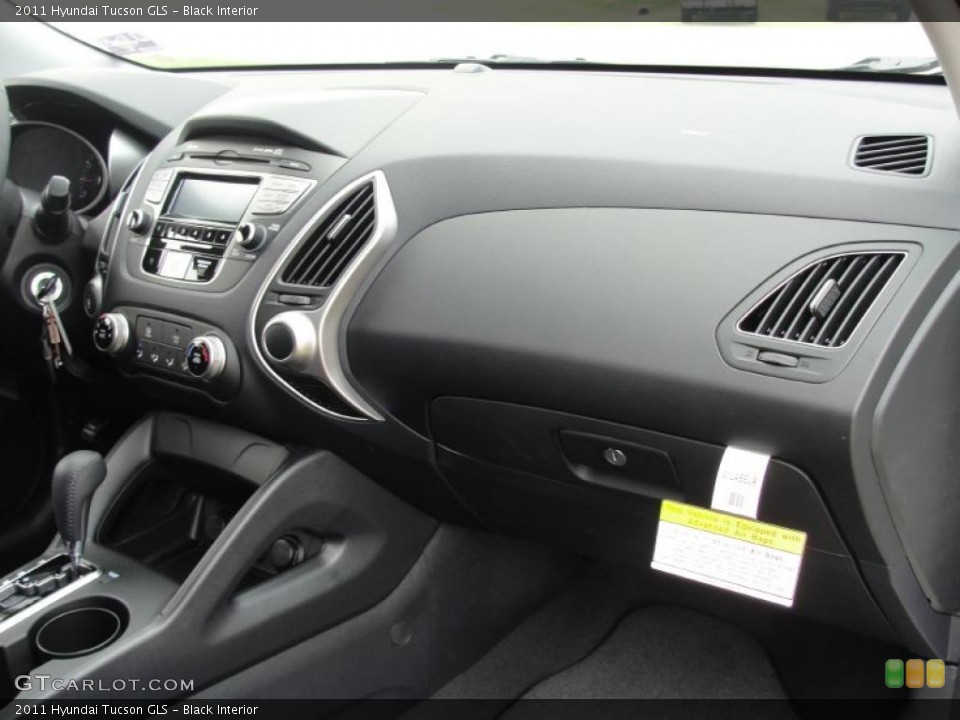 Black Interior Dashboard for the 2011 Hyundai Tucson GLS #48280255