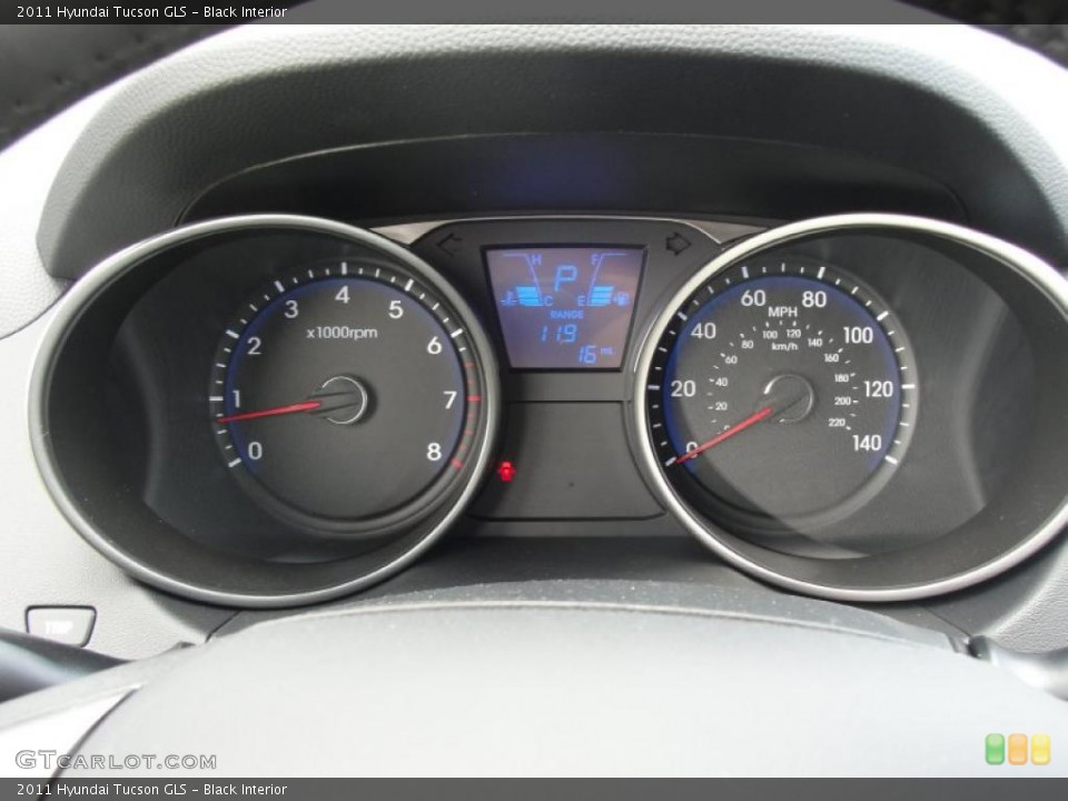 Black Interior Gauges for the 2011 Hyundai Tucson GLS #48280495