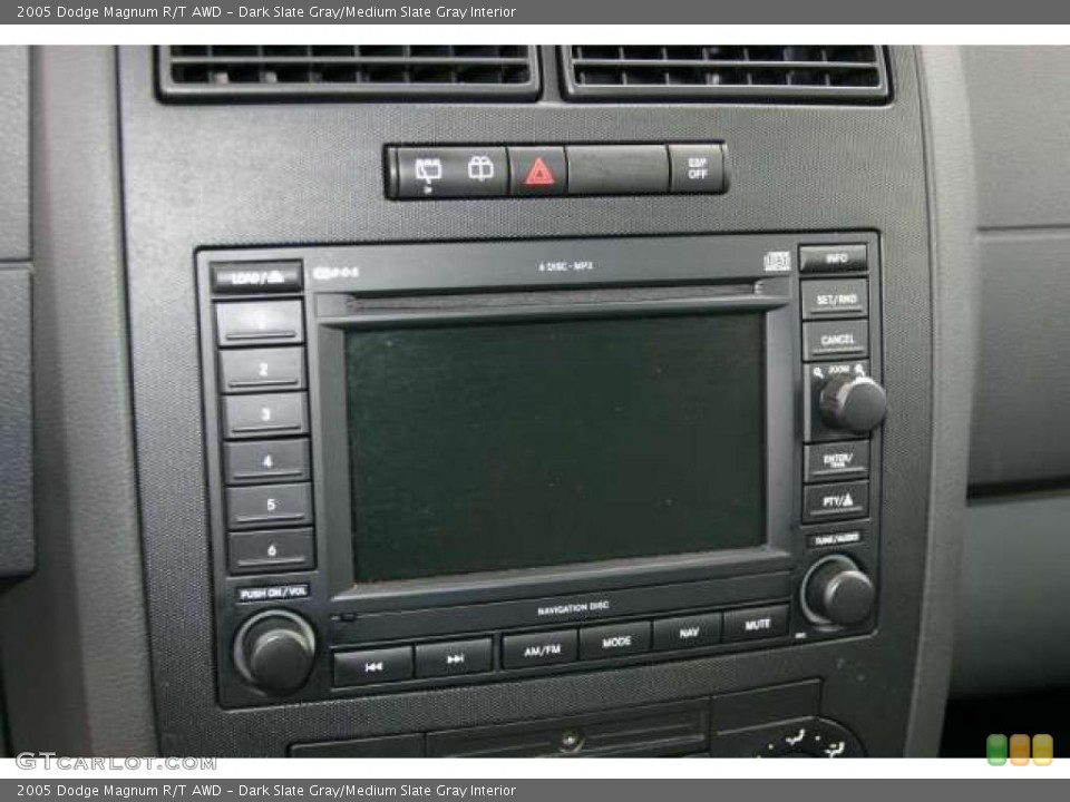 Dark Slate Gray/Medium Slate Gray Interior Controls for the 2005 Dodge Magnum R/T AWD #48281827