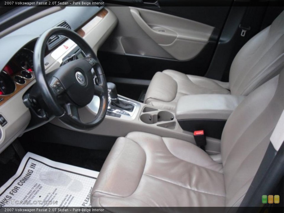 Pure Beige Interior Photo for the 2007 Volkswagen Passat 2.0T Sedan #48282046