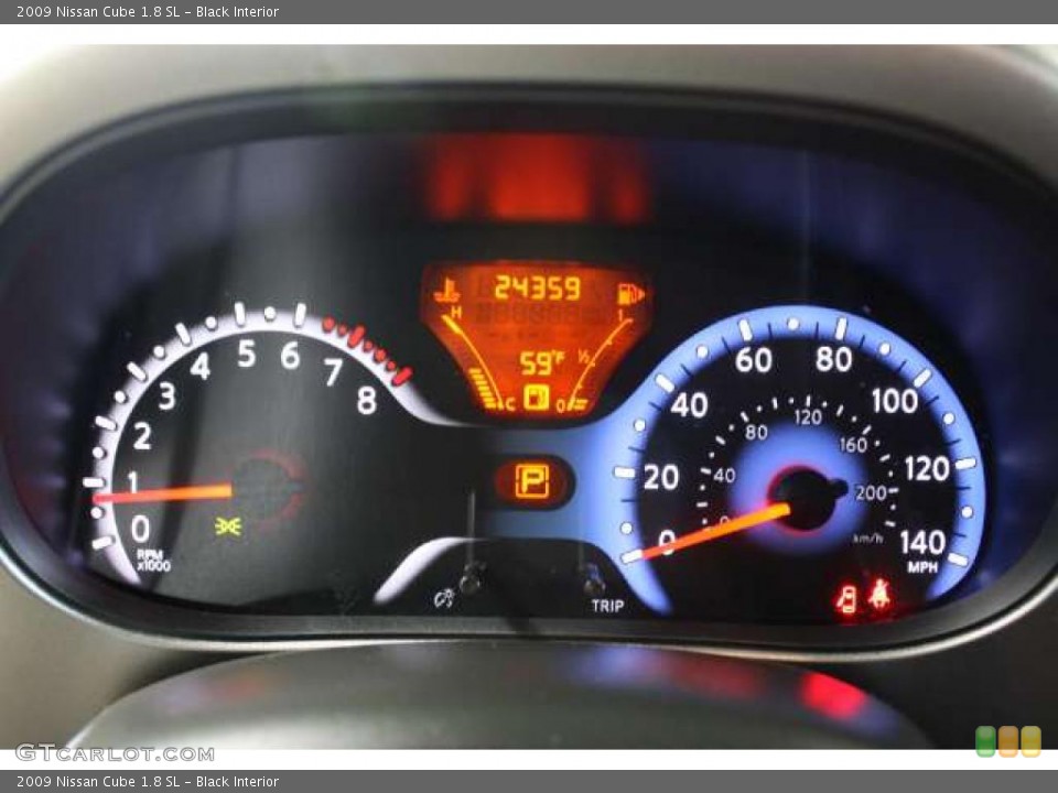 Black Interior Gauges for the 2009 Nissan Cube 1.8 SL #48282310