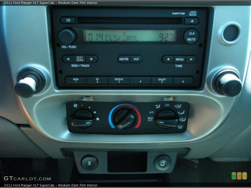 Medium Dark Flint Interior Controls for the 2011 Ford Ranger XLT SuperCab #48283132