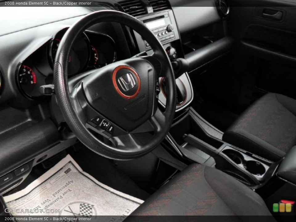 Black/Copper Interior Prime Interior for the 2008 Honda Element SC #48283846