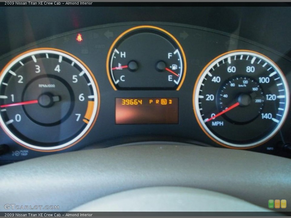 Almond Interior Gauges for the 2009 Nissan Titan XE Crew Cab #48283900