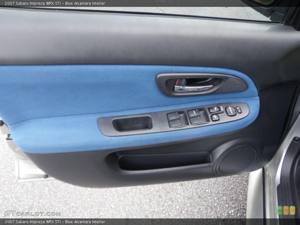 Blue Alcantara Interior Door Panel for the 2007 Subaru Impreza WRX STi #48286420